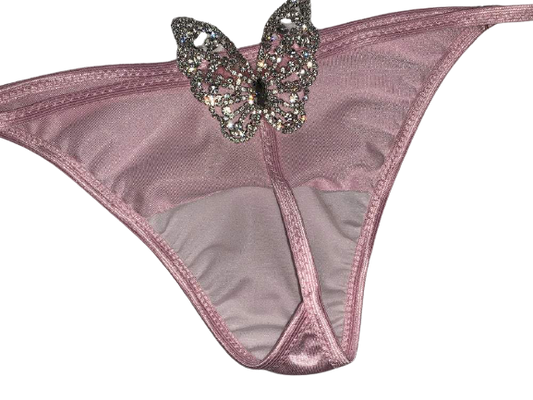 Baby Pink “Butterfly Queen “ Thong