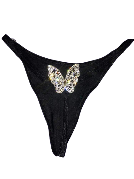 Butterfly Thong in Black & Multi  SAVAGE X FENTY UK United Kingdom