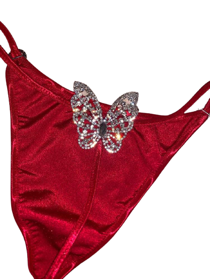 Red Butterfly Thong